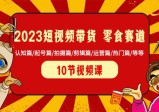 2023短视频带货 零食赛道 认知篇/起号篇/拍摄篇/剪辑篇/运营篇/热门篇/等等