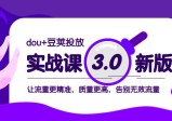 DOU+豆荚投放实战教程3.0新版，让流量更精准，质量更高，告别无效流量