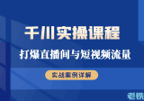 千川实操课程：打爆直播间与短视频流量（实战案例详解）