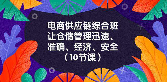 电商-供应链综合班，让仓储管理迅速、准确、经济、安全！（10节课）  第1张