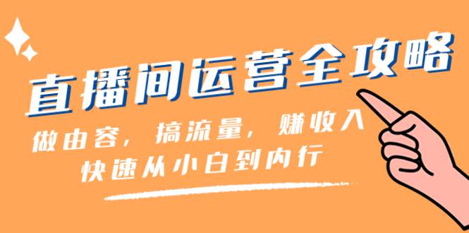 直播间运营全攻略：做内容，搞流量，从小白到内行，快速盈利（46节课）  第1张