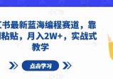 小红书最新蓝海编程赛道，靠复制粘贴月入2W+，实战式教学  第1张
