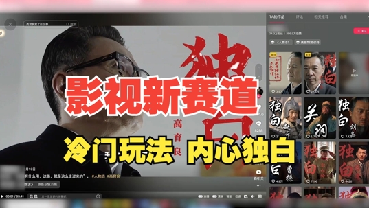 最新影视解说玩法，人物独白，30天涨粉24万+，全流程拆解【项目拆解】  第1张