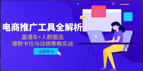 电商推广工具全解析，直通车+人群圈选，爆款卡位与动销策略实战  第1张